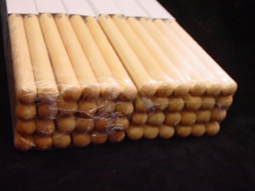 Lot of 24 PAIRS - 5A WOOD TIP NATURAL MAPLE DRUMSTICKS - PRO 48 DRUM STICKS NEW