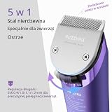 FuzzyFix Maszynka do strzyżenia psów 5w1 z metalowymi grzebieniami