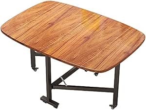 Amazon.com - FAXIOAWA Folding Table Dining, Wood Rectangular Dining ...