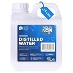 AQUANOIR Distilled Water - 1 Litre | Ideal for Steam Iron, Car Battery Top-Up, Distillation, and Cleaning | Made in UK
