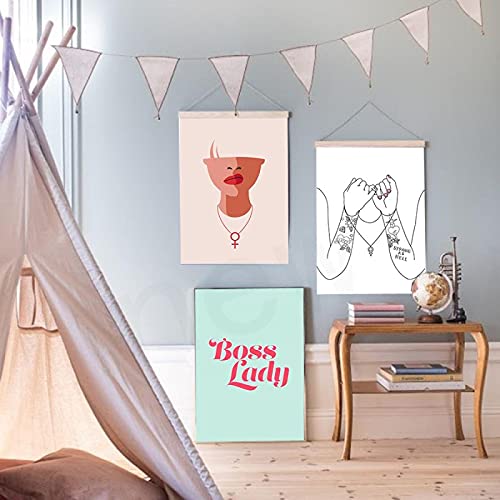 Affiches nordiques pinky promise pour décorer une chambre cosy moderne