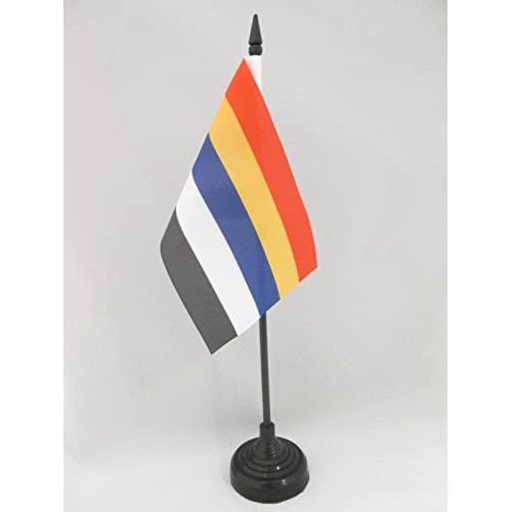 Drapeau De Table Brest - 21x14 Cm - Hampe 25 Cm - Socle Noir - Décoration Bureau, événements - 13