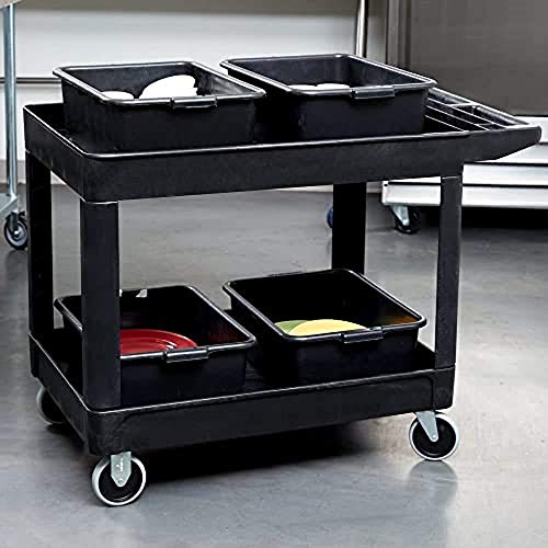 Rubbermaid Commercial Products FG452089BLA 2-Shelf Utility/Service Cart thumb #7