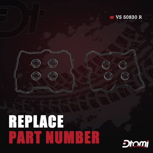 Image of Engine Valve Cover Gasket Set Compatible with Subaru Vehicle Crosstrek Impreza XV Crosstrek 2.0L, Forester Legacy Outback 2.5L H4 2011-2019 Replaces# VS 50830 R, VS50830R, 13270AA190, VS50725