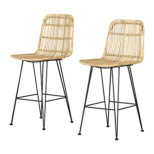 South Shore Balka Counter Stool, Set of 2, Without Arm,