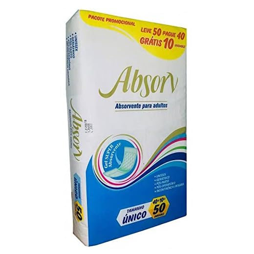 ABSORVENTE GERIATRICO ABSORV C/50 UNID.