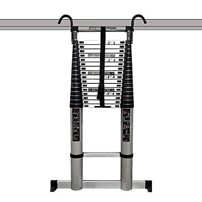 Telesladder Ladders Extensioncopiladder with Hooks Heavy Duty 5M/6M/7M/8M Portable Multi-Purpose Engineelevelladder Load 330Lbs Marriage/6.6M/21.7 Ft