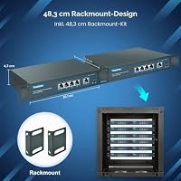 YuanLey 5 Port Gigabit PoE Switch with 4 Port PoE, 802.3af/at 78W Eingebaute Leistung, Lüfterloses, Nicht Verwaltetes Plug & Play – Ansicht 5