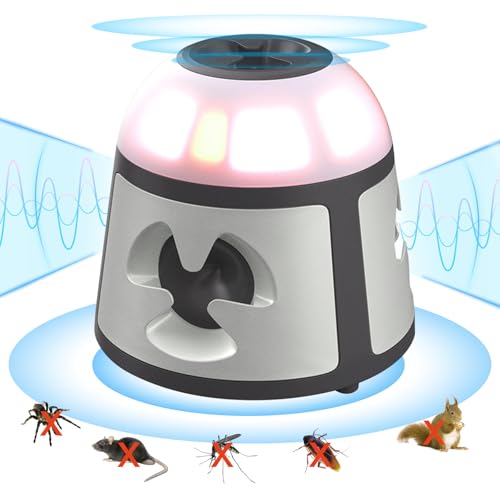 OBEST Ultrasonic Pest Repeller, Ultrasonic Animal Pest Repeller, Powerful Mouse Repellent Plug In Pest Indoor Insect Control,Disperse Insects and Pest Mice,Spiders, Cockroaches, Moths (5938)