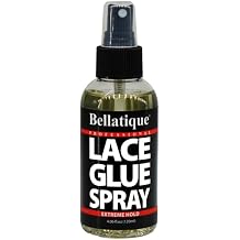 BELLATIQUE Lace Glue Spray 4.06 oz - Extreme Hold. Edges Appear Natural, Humidity Resistant, Sweat Resistant, All Day Hold, Quick Drying, Flake Free, Easily Removed, Quick & Easy.