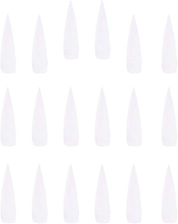 Amazon Frcolor ネイルチップ つけ爪 ロング 無地 手作りネイルチップ ネイルアート ネイルデザイン 練習用 付け爪 レディース 10別サイズ 500枚セット 透明 Frcolor ネイルチップ 通販