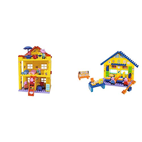 Big-Bloxx Peppa Pig Haus - Peppa´s House, Construction Set, Big-Bloxx Set bestehend aus Familie und Gebäude, 107 Teile…