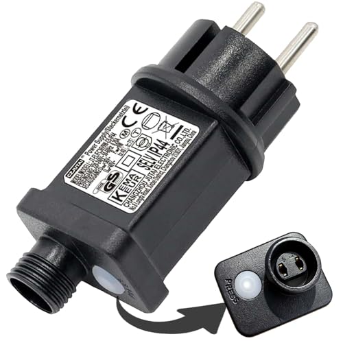 Joycome 24V 6W EU Stecker 8 Modi Netzteil Lichterkette mit Timer,...