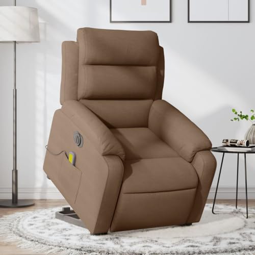 LAPOOH Sillón de Masaje eléctrico reclinable elevable Tela marrón, Sillón De Relax, Sillon Masaje Relax, Sillon Relax Electrico, Hogar Sillon Relax, Sillones Comodos, Sofa Tantra - 3205020