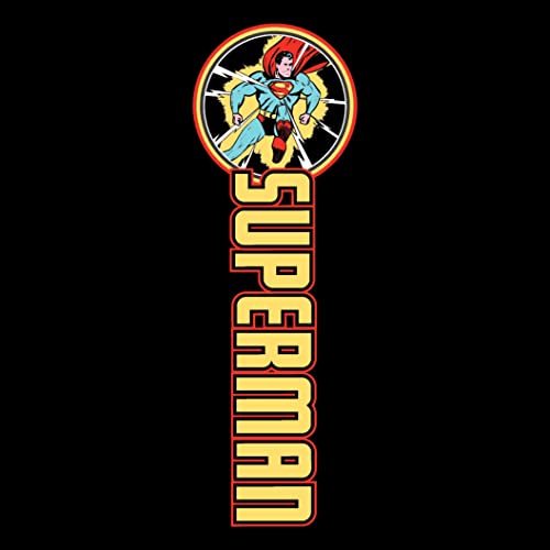 Superman Superhero Character Art Boy's Black Jogger Pants2