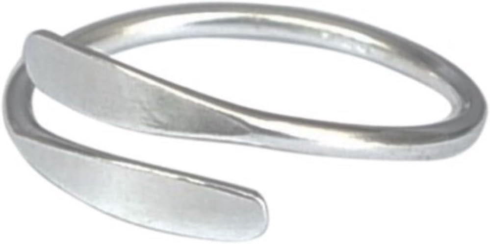 Handmade Silver Wrap Band Adjustable Toe Ring, 925 Sterling Silver, Thin Classic Dainty Open Toe, Pinky or Knuckle Rings for Women, By MiYa Jewelry Creations - Image 5