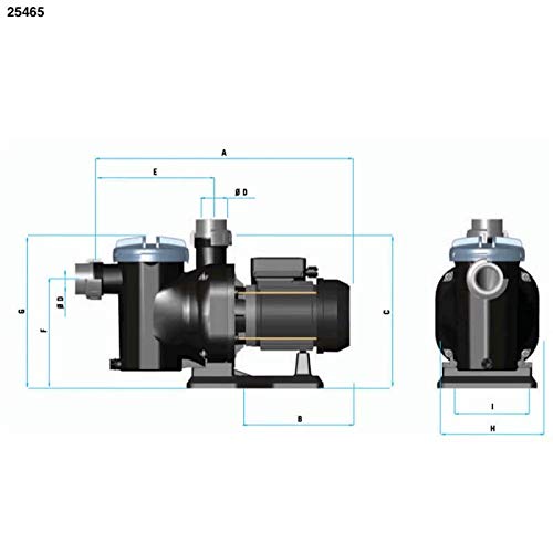 LordsWorld - Astralpool - 25465 Sena Pompe 1,00Hp Monophasé Auto-amorçage - Piscine Filtre à Eau Pompe - 25465-SENA