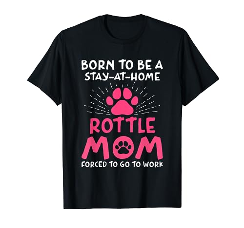 Nacida para ser una madre podrida, divertido humor de Rottie Poo Rottiedoodle Camiseta