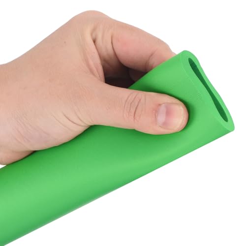 Image of uxcell Foam Tubing for Handle Grip Support,32mm(1 1 /4 inch) ID 44mm(1 3 /4 inch) OD 0.3 Meter /1ft Length Green