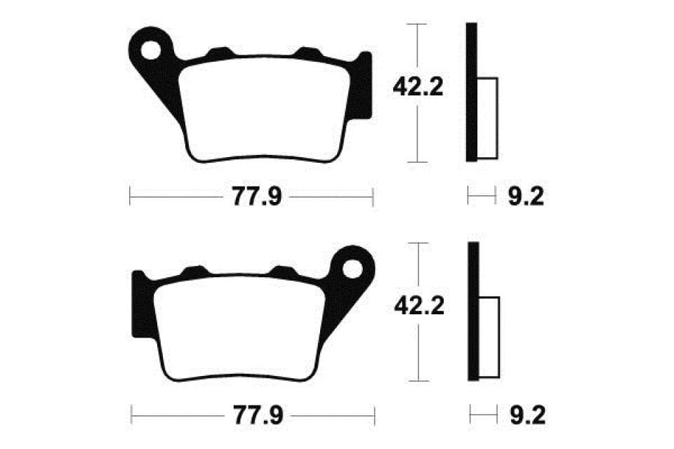 Plaquette de frein Tecnium KTM 125 MX résout le manque de mordant