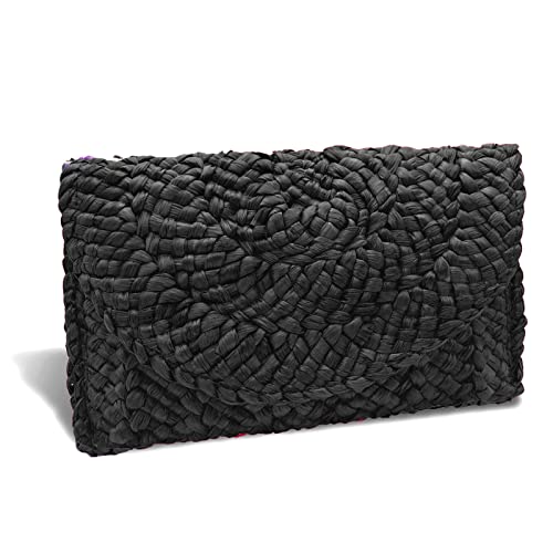 Lytosmoo Straw Purses For Women Summer Beach Straw Clutch Purses Handmade Shoulder Handbag Clutch Envelope Wallet #TOP3