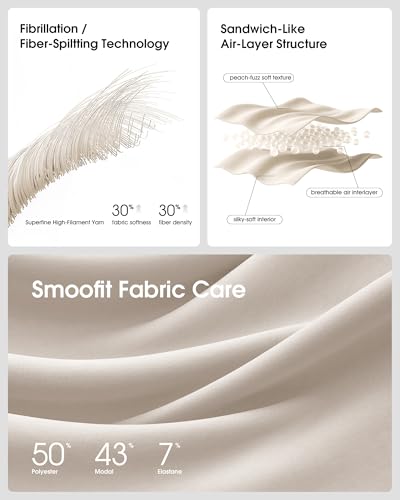 G4Free Smoofit Modal Soft Women's Half-Zip Pullover Mock Neck Long Sleeve Sweatshirts with Side Slits3