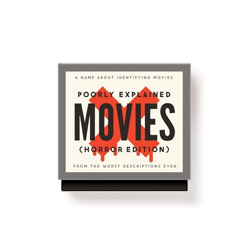 Brass Monkey Mini Poorly Explained Movies Horror Edition Mini Movie Trivia Game Featuring Cryptic Horror Film Clues