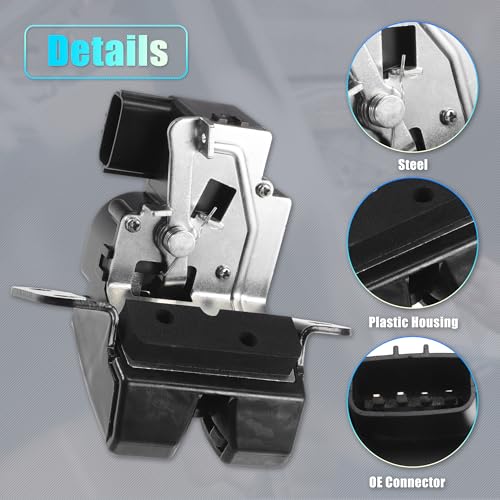 Image of X AUTOHAUX Replacement Rear Liftgate Door Lock Actuator for Kia Forte 2014-2018 for Kia Forte Koup 2014-2016 Tailgate Latch Assembly No.81230A7500 Black