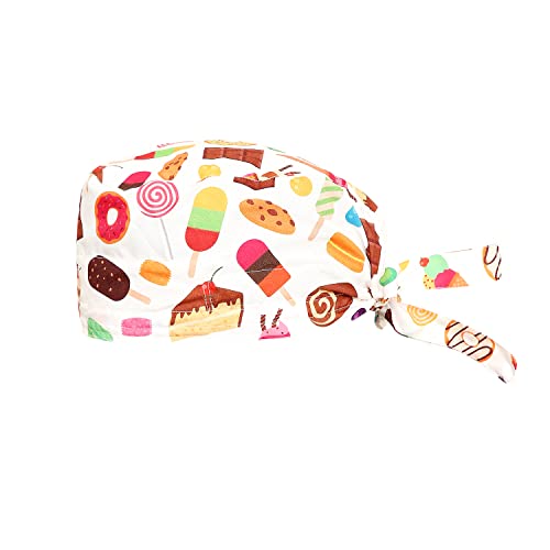 Image of Associated Uniforms Printed Scrub Cap Unisex with Sweat Band