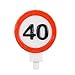 Produktbild Folat 62640 - Kerzen für Kuchen - Verkehrszeichen - Zahl 40 - 1 STK.