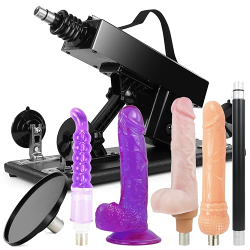 Sexmaschine Automatische Fickmaschine Sexspielzeug für Frauen und Mann 3XLR-Schnittstelle Liebesmaschine mit Dildo und Saugnapf Adapter Geschwindigkeit und Winkel Sex Toys