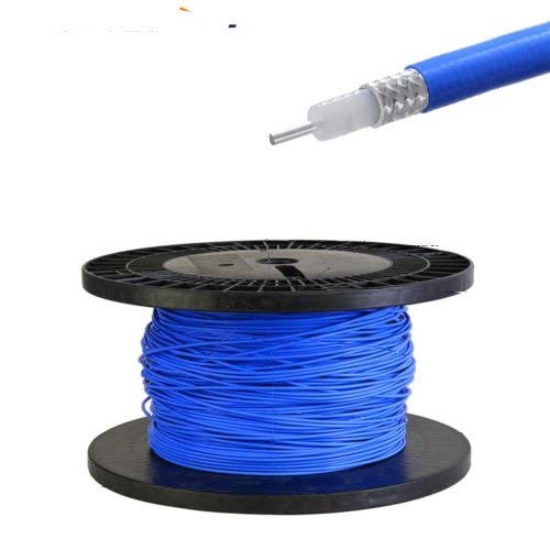 10 Feet RG402 .141" Semi-Rigid Coaxial Cable with Blue FEP Jacket