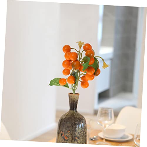 Abaodam Flower Vases Decorative 4Pcs String Simulated Kumquat Educational 'S Decor Artificial Fruit Orange Branch For Home Fake Fruit Decor Decorative Artificial Fruits Branch Bouquet #TOP6