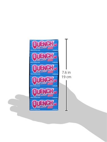 Quench Gum, Double Raspberry, 10 Count (Pack of 12)