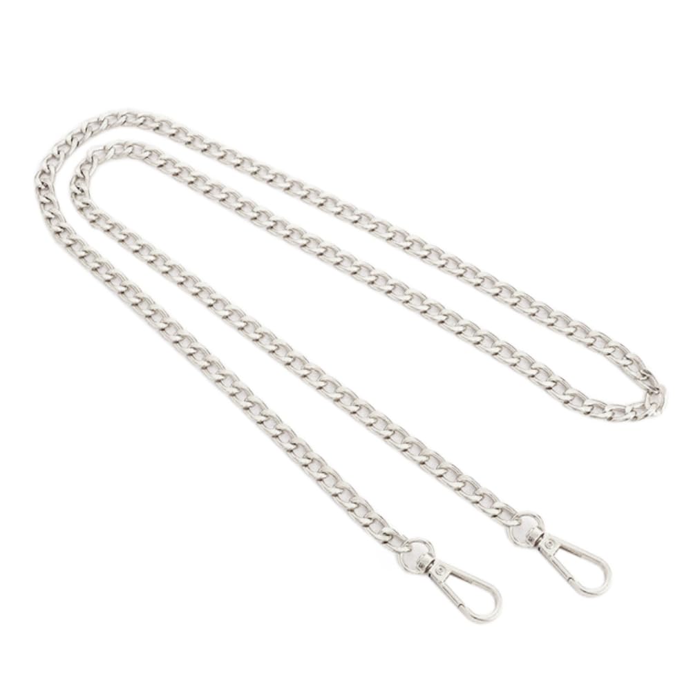 Taschengriffe Für Häkeltaschen 2 Stück Tasche Kette, 120 Cm Kette Trageriemen Metallkette Schulterriemen Kettenriemen Flacher Taschenkette Gold