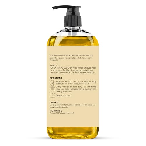 Botanic Hearth Rizinusöl 100% Rein kaltgepresst 236 ml – Ansicht 2