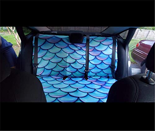 Dreaweet Cow Print Car Rear Seat Covers White & Black Auto Back Seat Protector Decoration Non-Slip Mat Flat Cloth Vehicles Rear Bench Cover Gift For Women Men #TOP6