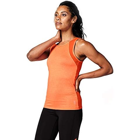 STRONG by Zumba Strong iD Easy Workout Women Athletic Gym Fitness Tank Top, Orange Reflective, X-Small Cover