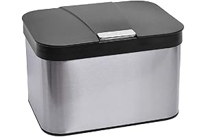 Sleek Countertop Compost Bin for Odorless Kitchen Sustainability