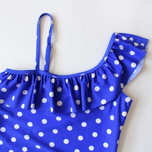 Image of Polka Dot Girls Kids Bathing Suits Adjustable Swimsuits (FBA)