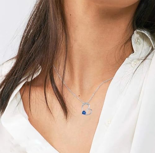 I Am a Child of God Heart Cross Birthstone Necklace for Girls Baptism Gifts First Communion Gifts Easter Birthday Christmas Gifts Jewelry for Goddaughter Godchild Teens Girls Women4