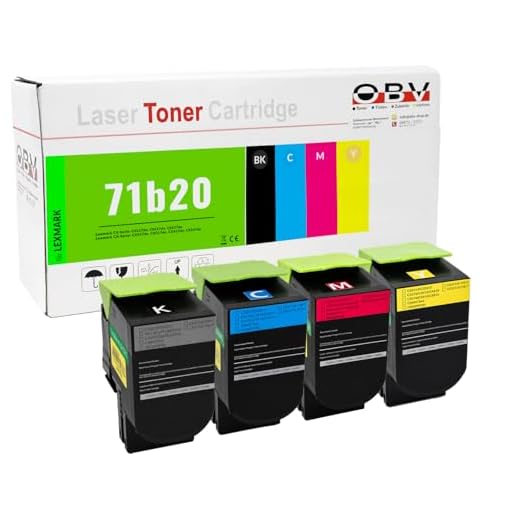OBV 4X Toner kompatibel mit Lexmark CS317 CS317dn CS417 CS417dn CS517de cx317 CX317dn cx 417 CX417de CX517de schwarz, Cyan, Magenta, gelb