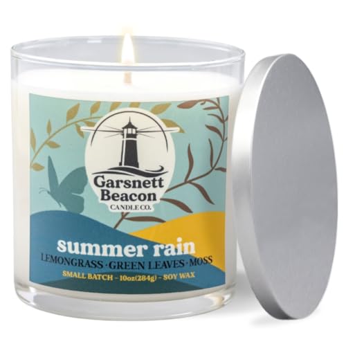 Summer Rain Soy Candle | Fresh Cut Grass, Rain Water