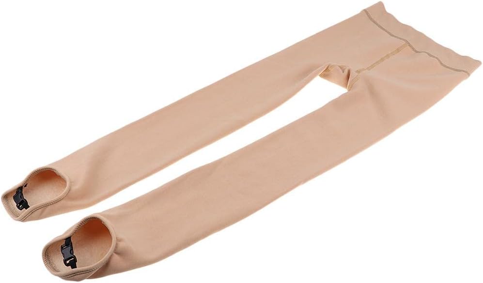 アイスフィギュア ストッキング ガールズ サンタン オーバーブーツ フットスケートタイツ フットレス M