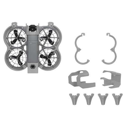 For DJI NEO2 �ی�J�o�[ �����f�B���O�M�A �����Y�ی�P�[�X �ی�A�N�Z�T���[�ɓK�� ��s���̎��E��W���Ȃ� ���h�~ �S�ʕی� �ϏՌ� �y�� (�O���[)