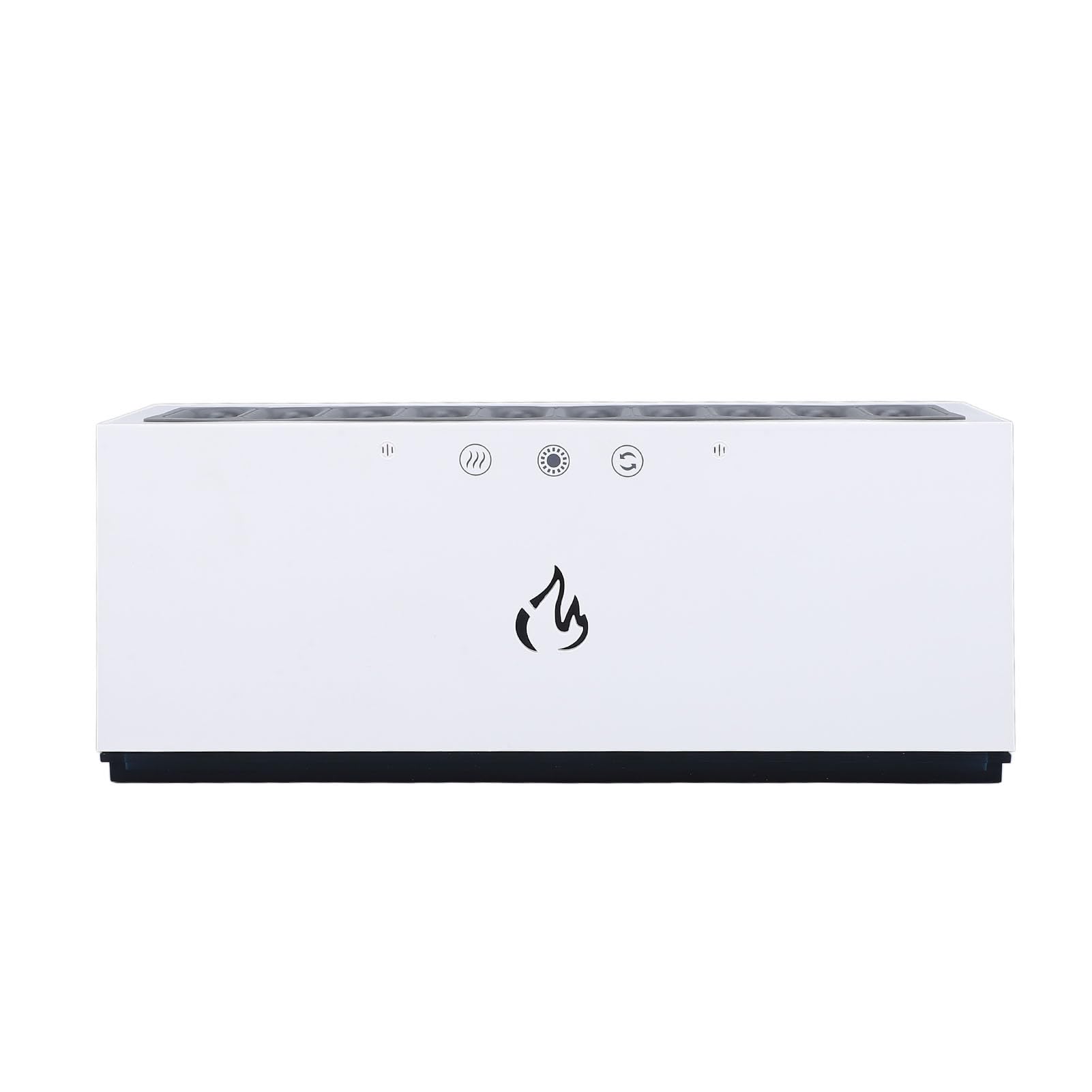 Flame Humidifier with 10 Spray Nozzles 900ml USB Powered Essential Oil Diffuser with 7 Colorful Lights White Quiet