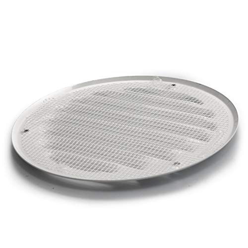Vent Systems 4" Inch Gray Soffit Vent Cover - Round Air Vent Louver - Grill Cover - Built-In Insect Screen - Hvac Vents For Bathroom, Home Office, Kitchen #TOP3
