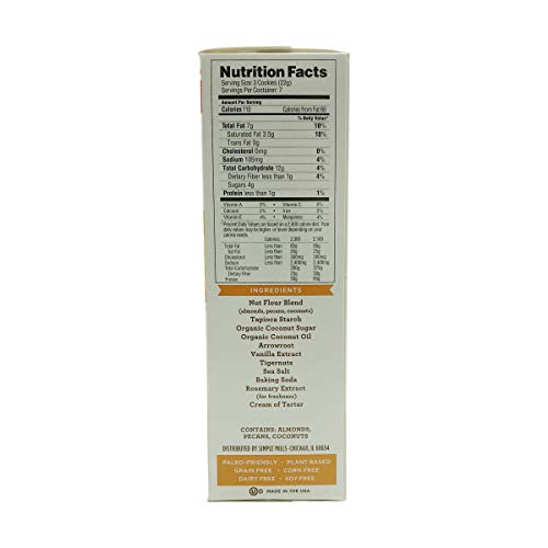 Simple Mills Almond Flour Baking Mix, Gluten Free Artisan Bread Mix, Made With Whole Foods & Almond Flour Toasted Pecan Cookies, Gluten Free And Delicious Crunchy Cookies, Organic Coconut Oil #TOP5
