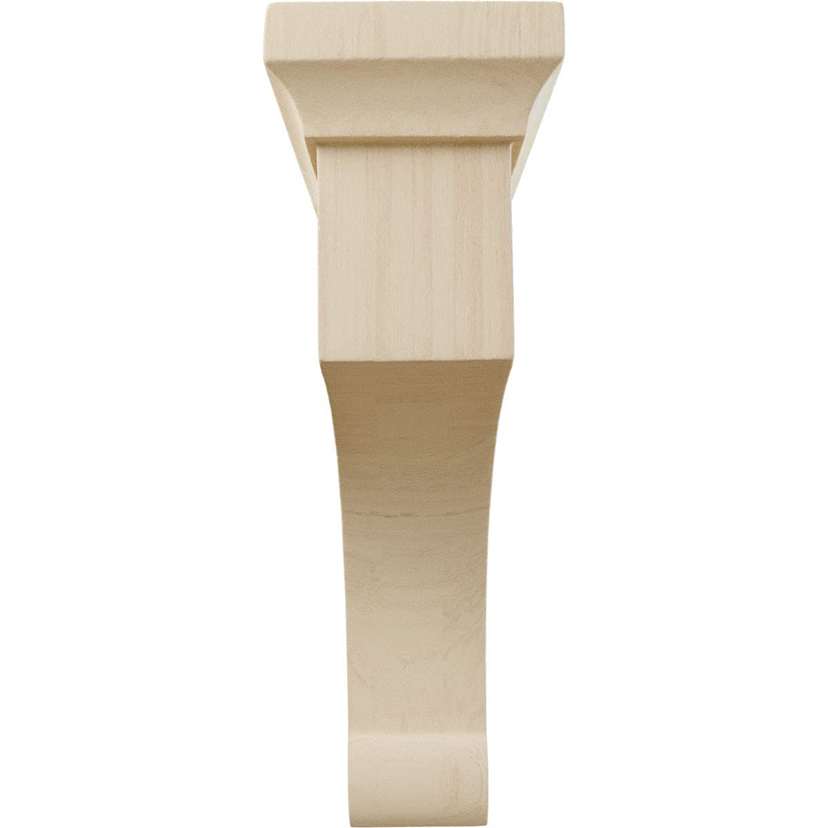 Ekena Millwork BKTW02X06X08GORW-CASE-2 Medium Gomez Wood Wood Brackets, 2 1/2"W x 6"D x 8"H (2-Pack), Rubberwood