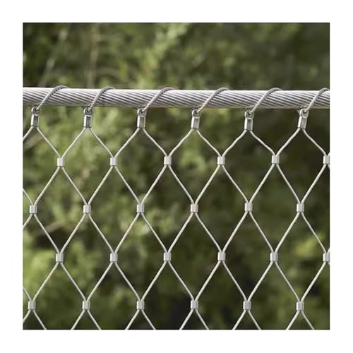 Red de cuerda de acero inoxidable 304, red de seguridad flexible para balcón y barandilla de escaleras, ideal para campos de fútbol y zoológicos
